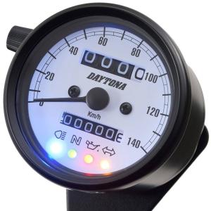 DAYTONA（デイトナ） 機械式スピードメーター φ60 ホワイトLED照明
