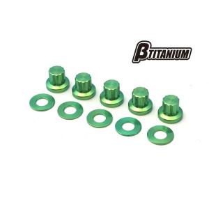 βTITANIUM ベータチタニウム ホイールナットキット 表面処理：マジョラーブルー(陽極酸化あり...