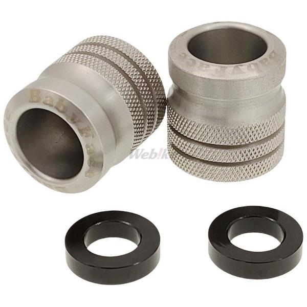 BABYFACE ベビーフェイス ハンドルバーエンド ロング カラー：ステンレス GSXR1000 ...