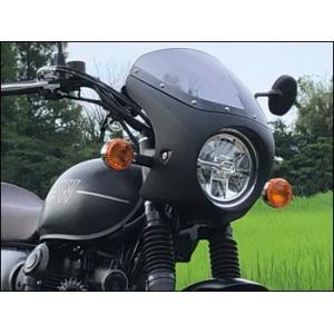 CHIC DESIGN シックデザイン ロードコメット クラシック カラー：メタリックフラットスパークブラック / スクリーンカラー：クリア W800 STREET｜webike