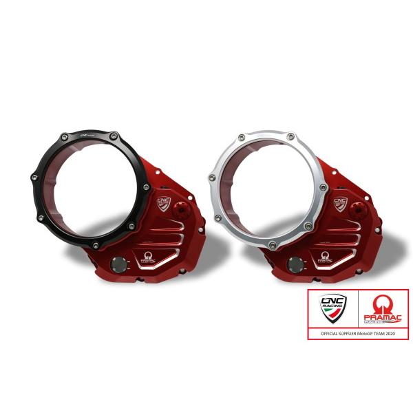CNC Racing シーエヌシーレーシング 【PRAMAC RACING】クリアクラッチカバー カ...
