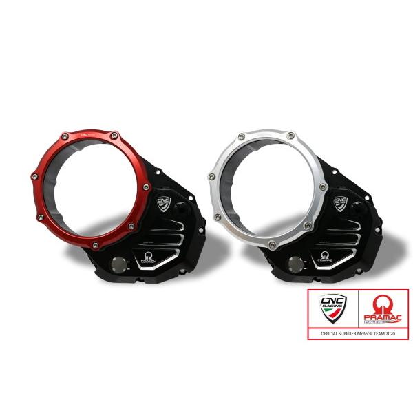 CNC Racing シーエヌシーレーシング 【PRAMAC RACING】クリアクラッチカバー カ...