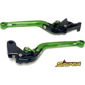 SNIPER スナイパー 6段階アジャスター 可倒式 クラッチレバー＆ブレーキレバーセット カラー：...