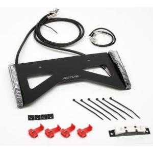 アクティブ LEDウインカー (ライセンスホルダー付) スモークレンズ ACTIVE アクティブ LEDウィンカーライセンスホルダー 汎用品