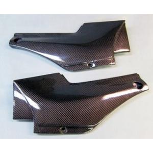 A-TECH エーテック サイドカバーSTD タイプ：ウェット平織カーボン(C)／クリアー塗装無し ...