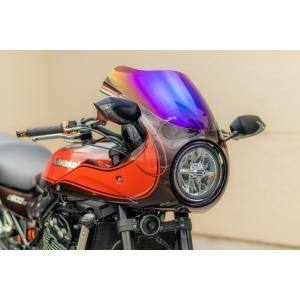 AMERICAN DREAM AMERICAN DREAM:アメリカンドリーム カフェレーサーカウルキット スクリーン：ミラー / カラー：火の玉カラーペイント Z900RS KAWASAKI カワサキ｜webike