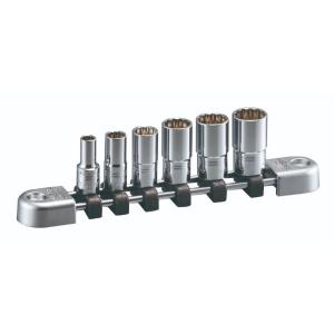 KTC Nepros ネプロス 6.3sq.セミディープソケットセット 十二角 [6点組] ミリ（1...