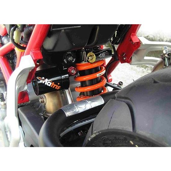 Matris マトリス リアショック M46R 油圧プリロードアジャスター付き モンスターS4R モ...