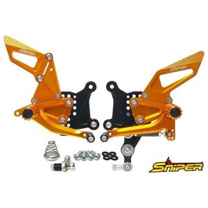 SNIPER スナイパー レース用 バックステップ カラー：ゴールド ZX-4RR ZX-4R SE...