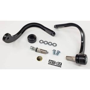 OUTEX アウテックス 振動吸収レバーガード 削り出しワンピース カラー：ブラックアルマイト / ...