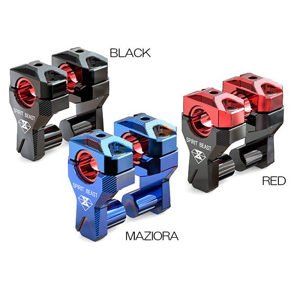 ATop エートップ ハンドルアップキット カラー：レッド ハンドルポスト・ハンドルライザー ハンド...