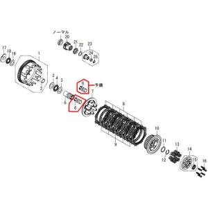 8690□Z400FX/Z400GP/GPZ400F 純正クラッチキット(鉄板付19点) : 絶版