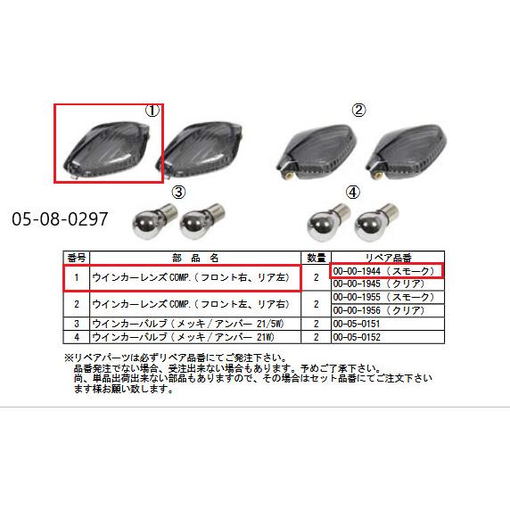 SP武川 SPタケガワ R.ウィンカーレンズ(スモーク)/NC700X(S)/INTEGRA/CRF...