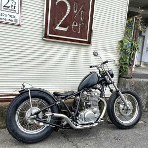 部品屋K&W ショートドラッグパイプマフラー SR400 YAMAHA ヤマハ フル
