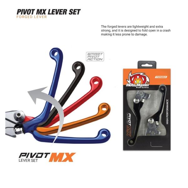 MOTOMASTER モトマスター MX 可倒式ピボットクラッチ＆ブレーキレバーセット カラー：ブラ...