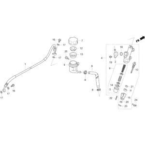 HRC エイチアールシー マスターシリンダーホース NSF100 HONDA ホンダ マスタータンク...