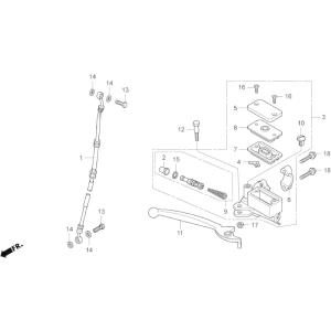 HRC エイチアールシー ブレーキホース NSF100 HONDA ホンダ ブレーキホース・クラッチホース ブレーキ｜ウェビック1号店