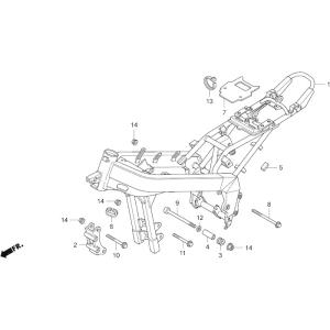 HRC HRC:エイチアールシー メインフレーム NSF100 HONDA ホンダ