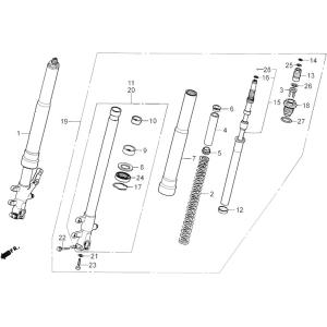 HRC HRC:エイチアールシー フロントフォークスプリング RS125R HONDA ホンダ