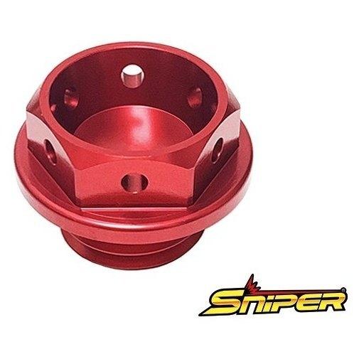 SNIPER スナイパー オイルフィラーキャップ カラー：レッド SUZUKI スズキ YAMAHA...