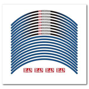 YOSHIMURA リムステッカー TYPE-A カラー：ブルー / 適合ホイールサイズ：17インチ...