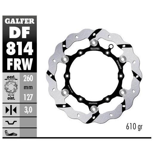 GALFER ガルファー フローティンググルーブドディスク フロントディスクローター 125 RR ...