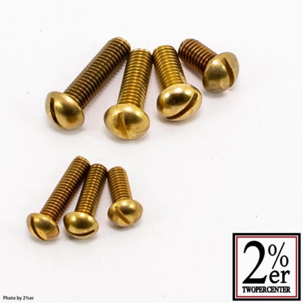 2%er ツーパーセンター クラシカル 真鍮マイナスボルトセット サイズ：M8×首下15ミリ 汎用ボ...