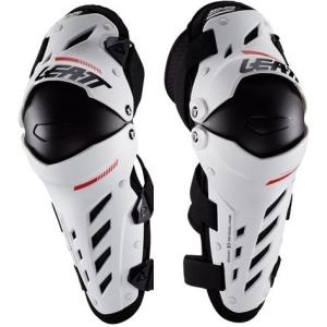 LEATT Dual Axis 膝プロテクター ホワイト　L/XL Leatt Knee Guards & Shin Guards Dual Axis White/Black - e-RIDES