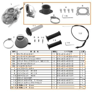 SP武川 SP武川:SPタケガワ KEIHIN PE28 ビッグキャブレターキット(マニホールドセッ...