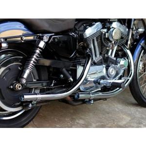 Motor Rock モーターロック オールドスタイル手曲げマフラー カラー：クローム スポーツスタ...