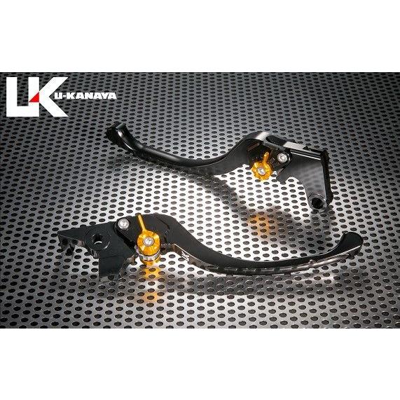 U-KANAYA ユーカナヤ ツーリングタイプ アルミビレットレバーセット レバーカラー：ブラック ...