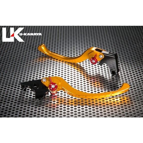 U-KANAYA ユーカナヤ ツーリングタイプ アルミビレットレバーセット レバーカラー：ゴールド ...