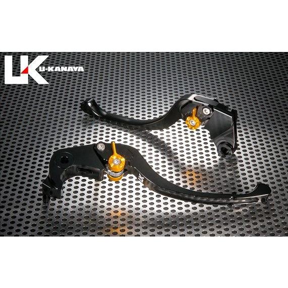 U-KANAYA ユーカナヤ ツーリングタイプ アルミビレットレバーセット レバーカラー：ブラック ...