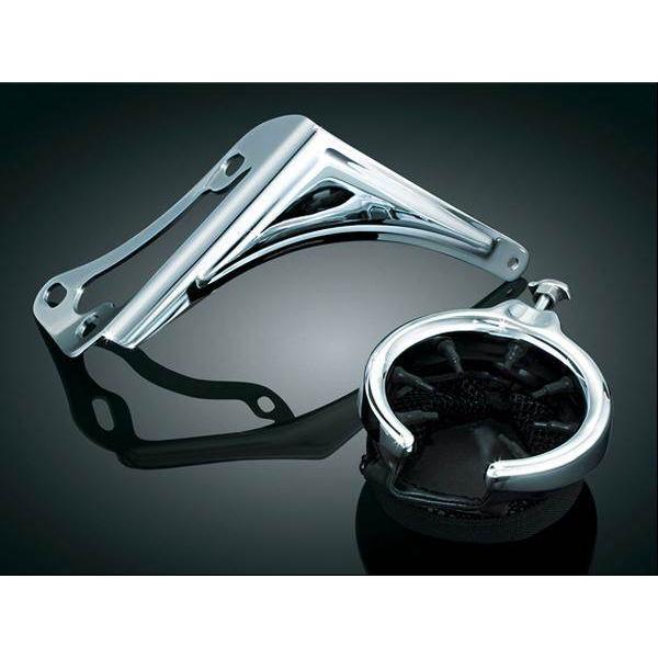 Kuryakyn クリアキン パッセンジャー用ドリンクホルダー(バスケット／右側) HARLEY-D...