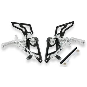 CNC Racing シーエヌシーレーシング アジャスタブル バックステップ カラー：シルバー MO...