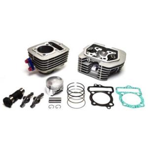 CLIPPING POINT クリッピングポイント ハイパワー115cc＋ハイカムST-1 バイパスカラー：レッド／ブルー エイプ100 HONDA ホンダ ボアアップキット エンジン｜ウェビック1号店