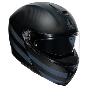 AGV エージーブイ SPORTMODULAR 014-DARK REFRACTIVE CARBON／BLACK［スポーツモデュラー 014-ダーク リフレクティブ カーボン／ブラック］ヘルメット｜webike