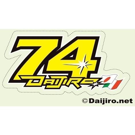 74Daijiro 74Daijiro:ナナヨンダイジロー DK74チャオステッカー サイズ：ハガキ...