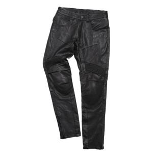 BATES（ベイツ） パンチングレザーパンツ ブラック系 L バイクウェア