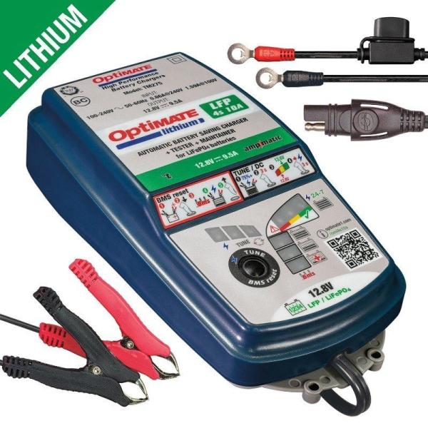 TECMATE テックメイト OptiMate リチウム 4s 10A バッテリー充電器・バッテリー...