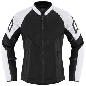 ICON メッシュジャケット XL ブラック/ホワイト 日本のジャケットにはないかっこよさ！iCONメッシュジャケット