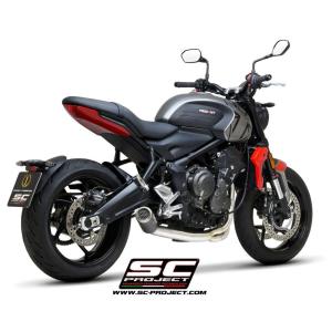 トライデント660 21- フルエキゾーストマフラー Eマーク付き
