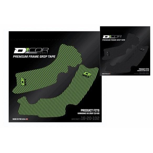 D’COR ディコール フレームグリップテープ カラー：グリーン KX250F KAWASAKI カ...