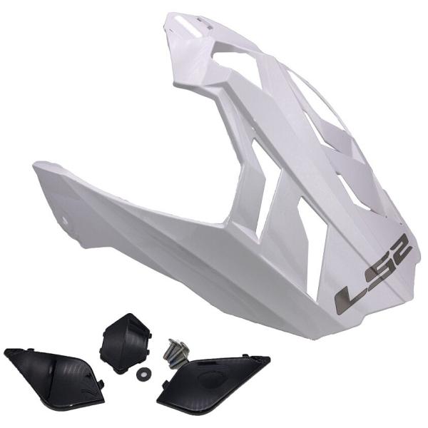 LS2 エルエス2 PV-1 ピークバイザー カラー：グリッターホワイト EXPLORER F PL...