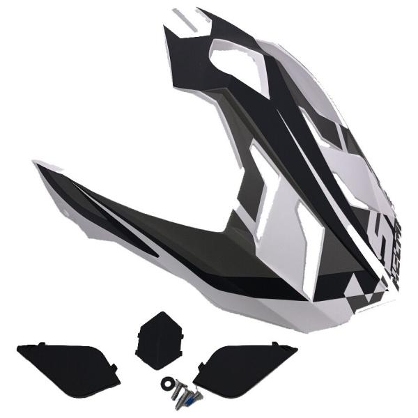 LS2 エルエス2 PV-1 ピークバイザー カラー：マットブラックホワイト EXPLORER F ...