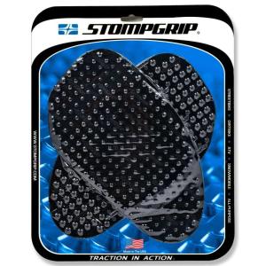 STOMPGRIP ストンプグリップ トラクションパッド ストリートバイクキット【VOLCANO】 カラー：ブラック ニーグリップパッド タンク関連 外装