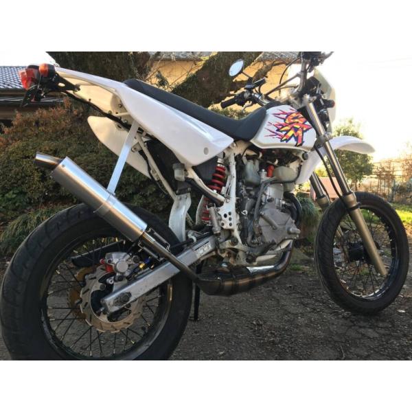 RSヨコタ レーシングショップヨコタ CRM80走り屋倶楽部スティール手巻き チャンバー サイレンサ...