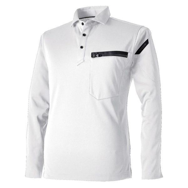 TSDESIGN ティーエスデザイン T／Cワークニットロングポロシャツ サイズ：M カジュアルシャ...