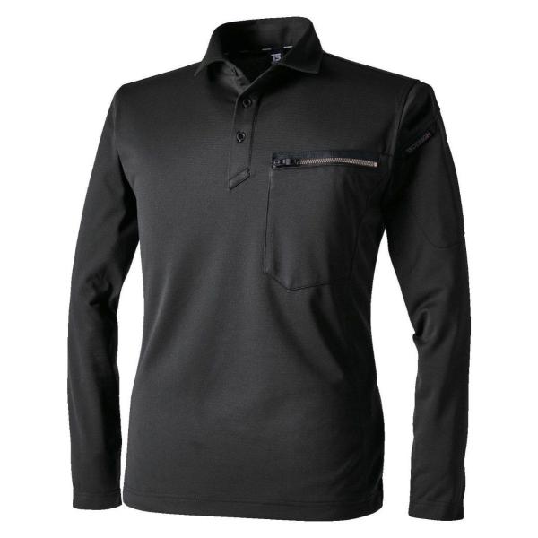 TSDESIGN ティーエスデザイン T／Cワークニットロングポロシャツ サイズ：5L カジュアルシ...