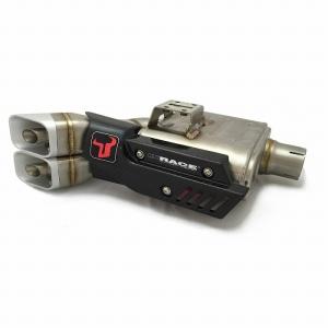 Garage T＆F ガレージ ドラッグパイプマフラー タイプ1 仕上げ：バフ